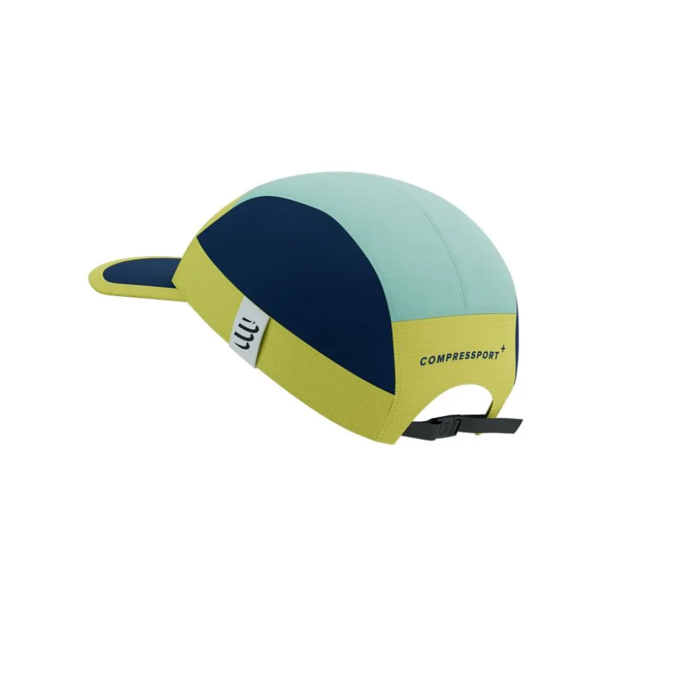 5 Panels Lcap Bleu Vert - Casquette | Compressport