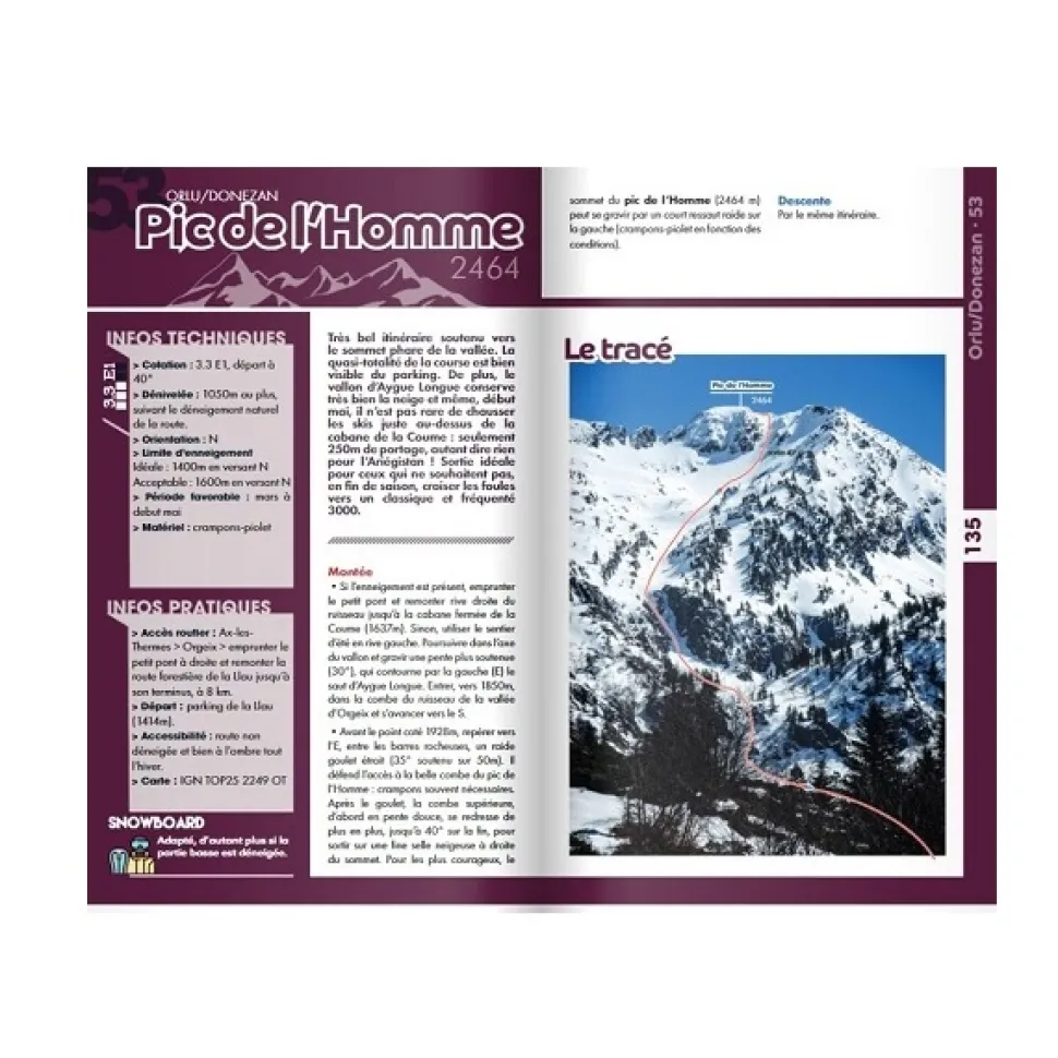 100% Ski De Rando Ariège-pyrénées - Librairie | 3 Sup Editions