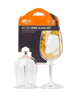 2 Verres A Vin Nesting - Assiette - Verre | Gsi