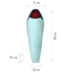 Active 10° Waterfall Femme - Zip Droit - Sac De Couchage | Lafuma