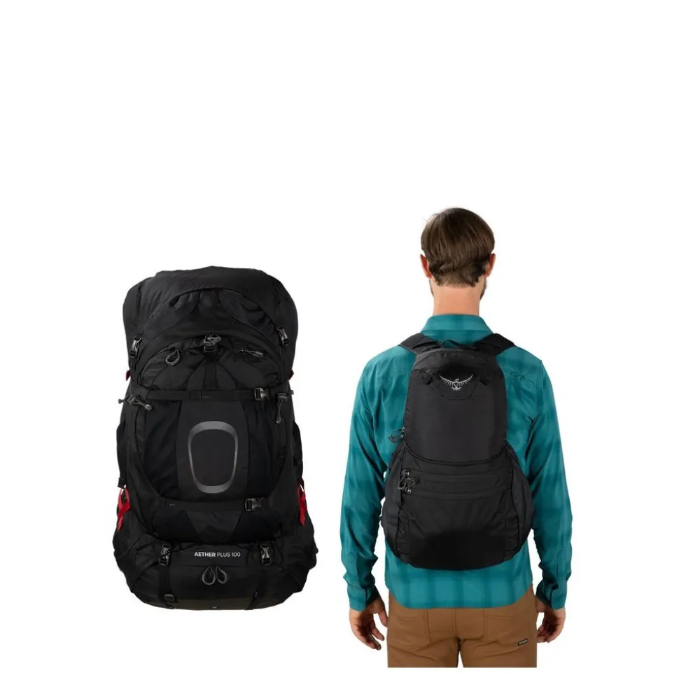 Aether Plus 85 Black Red - Sac A Dos | Osprey