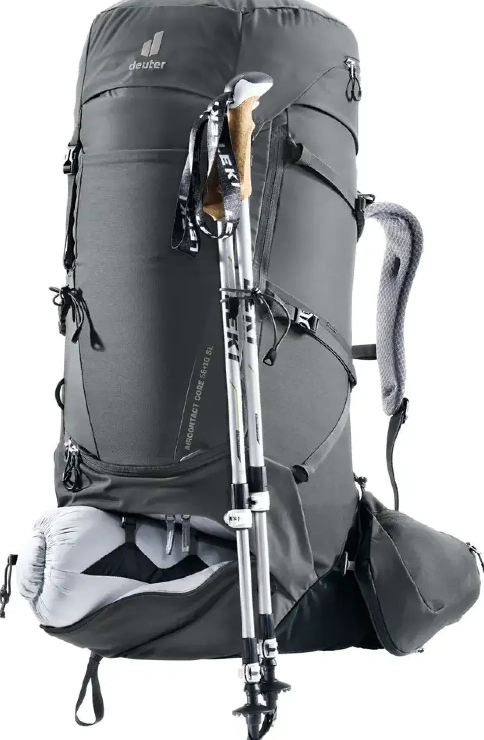Aircontact Core 55+10 Sl Graphite Black - Sac A Dos | Deuter