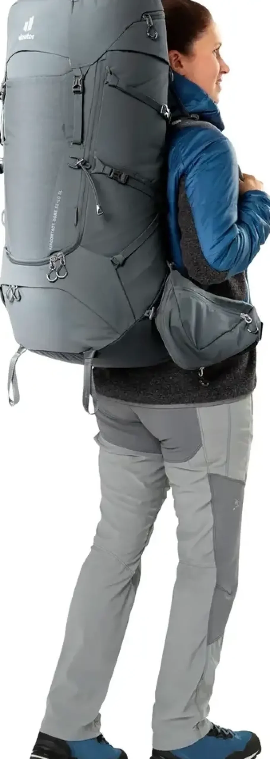 Aircontact Core 55+10 Sl Graphite Black - Sac A Dos | Deuter