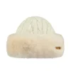 Bonnet Fourrure Fur Cable Femme Blanc - Bonnet | Barts
