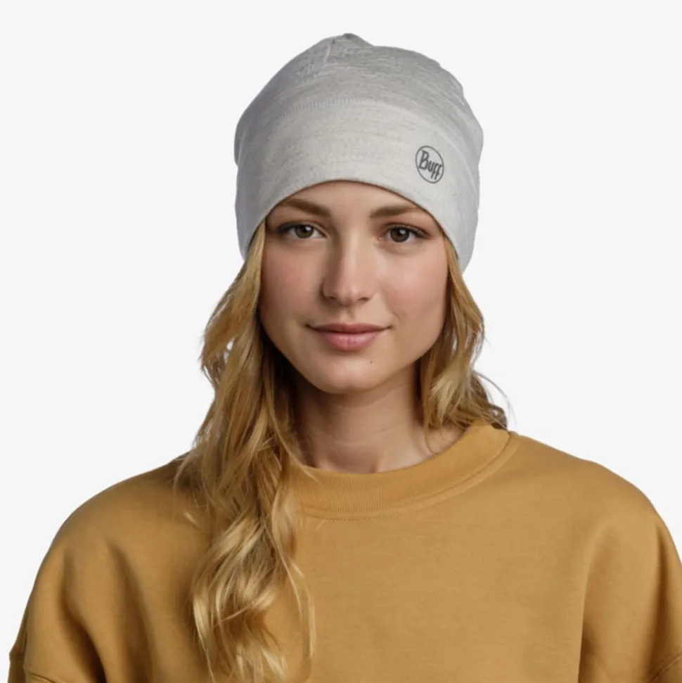 Bonnet Merino Lightweight Solid Cloud - Bonnet | Buff