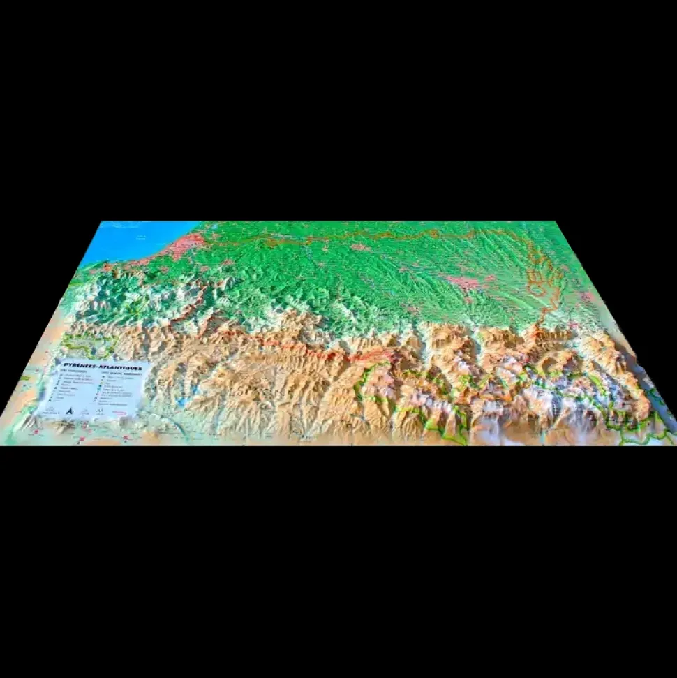 Carte 3d Pyrenees Atlantiques - Cartes | 3dmap