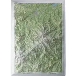 Carte En Relief Massif Du Canigou | Deniveles Editions