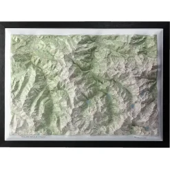Carte En Relief Pic D Ossau - Equipement Outdoor | Deniveles Editions