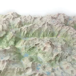 Carte En Relief Pic D Ossau - Equipement Outdoor | Deniveles Editions