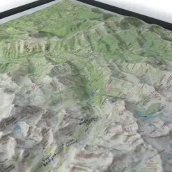 Carte En Relief Pic Du Midi Bigorre | Deniveles Editions
