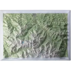 Carte En Relief Pic Du Midi Bigorre | Deniveles Editions