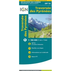 Carte La Grande Traversee Des Pyrenees - Topo | Ign