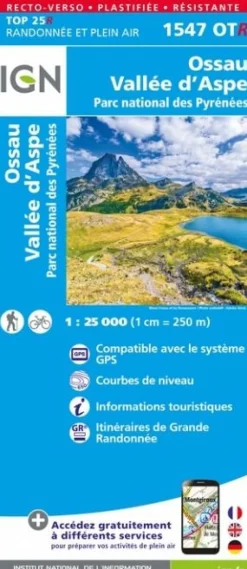 Carte  Ossau-vallee - Cartes | Ign
