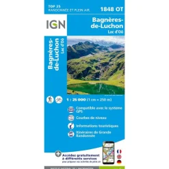 Carte 1848ot Bagneres De Luchon - Lac D'oo - Cartes | Ign
