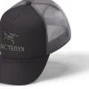 Casquette Bird Word Trucker Black / Graphite - Casquette | Arcteryx