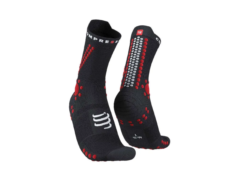 Chaussettes Pro Racing V4.0 Trail Black / Red | Compressport