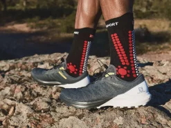 Chaussettes Pro Racing V4.0 Trail Black / Red | Compressport