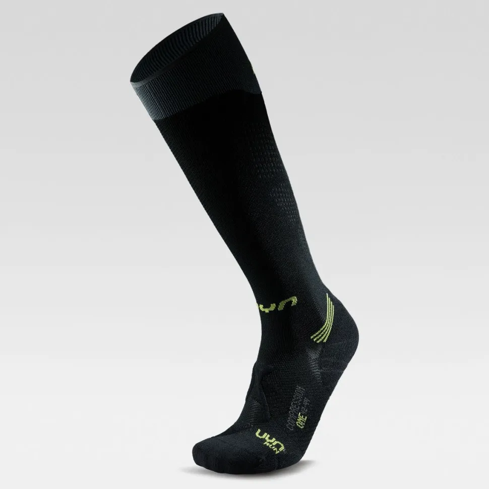 Chaussettes Run Comp One Black Lime - Chaussettes | Uyn