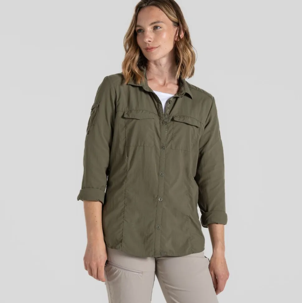Chemise Femme Nosilife Adventure III Wild Olive | Craghoppers
