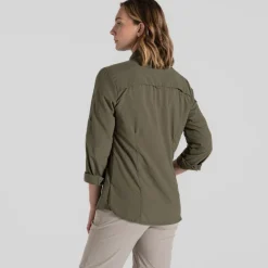 Chemise Femme Nosilife Adventure III Wild Olive | Craghoppers