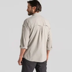 Chemise Nosilife Adventure Long Sleeved III Parchment | Craghoppers