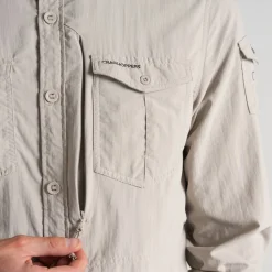 Chemise Nosilife Adventure Long Sleeved III Parchment | Craghoppers