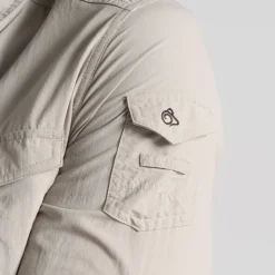 Chemise Nosilife Adventure Long Sleeved III Parchment | Craghoppers