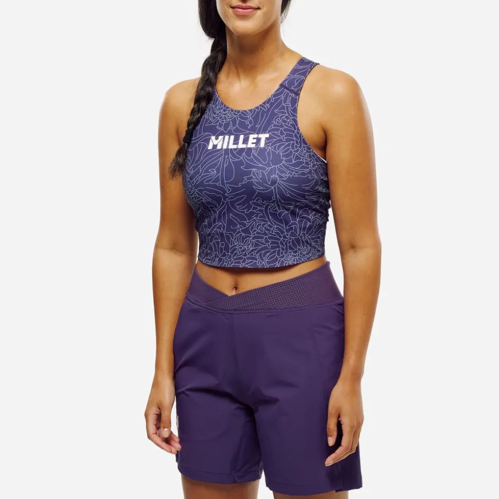 Cimaï Collab Sports Bra Femme Purple Velvet Seaweed - Brassiere