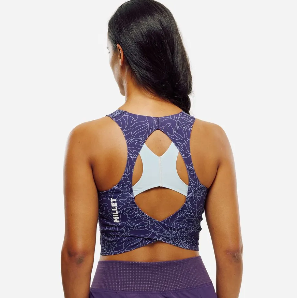 Cimaï Collab Sports Bra Femme Purple Velvet Seaweed - Brassiere