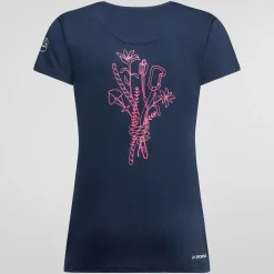Climb Flower T-shirt Femme Limestone Nightsky - Tee Shirt Mc