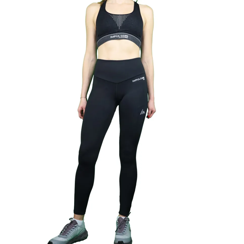 Collant / Legging Femme Trail+ Black - Collant | Impulse Outdoor