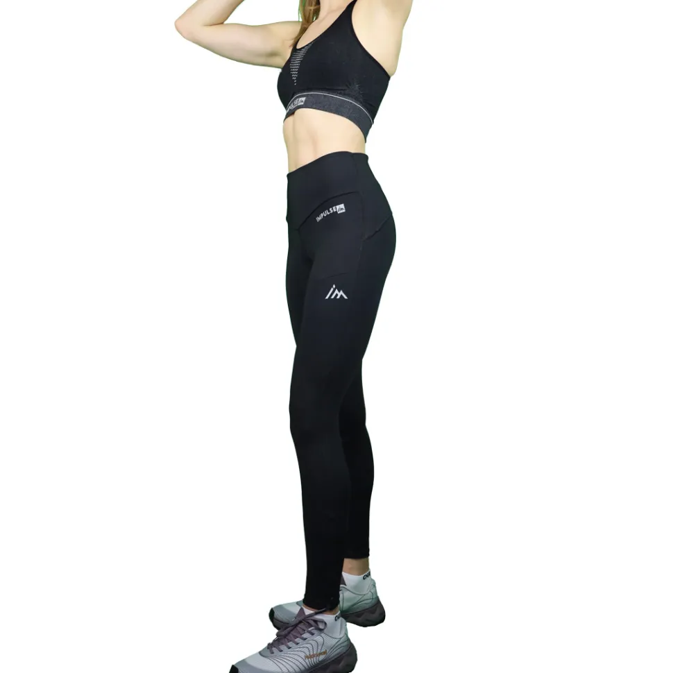 Collant / Legging Femme Trail+ Black - Collant | Impulse Outdoor