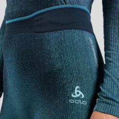 Collant Long Femme Performance Warm Blackcomb Provincial Blue | Odlo