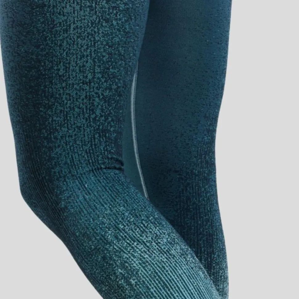 Collant Long Femme Performance Warm Blackcomb Provincial Blue | Odlo