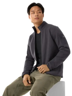 Covert Cardigan Black Heather - Polaire | Arcteryx