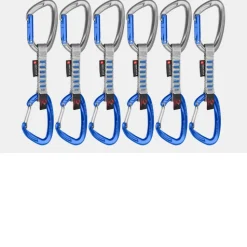 Crag Keylock Wire 10cm Indicator 6 Pack Quickdraws - Degaines | Mammut