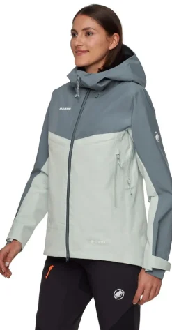 Crater Iv Hs Hooded Veste Femme Silver Sage Strata - Veste | Mammut