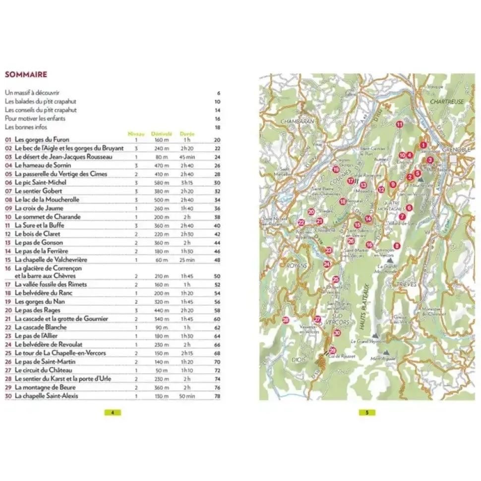Dans Le Vercors 30 Balades - Equipement Outdoor | Glénat