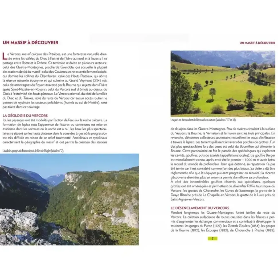Dans Le Vercors 30 Balades - Equipement Outdoor | Glénat