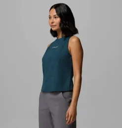 Débardeur Femme Columbia Move High Neck Everblue Heather - Debardeur | Columbia