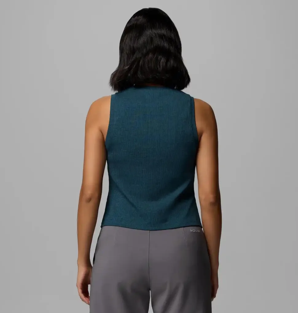 Débardeur Femme Columbia Move High Neck Everblue Heather - Debardeur | Columbia