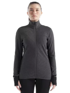 Descender Femme Jet Heather Black - Veste | Icebreaker