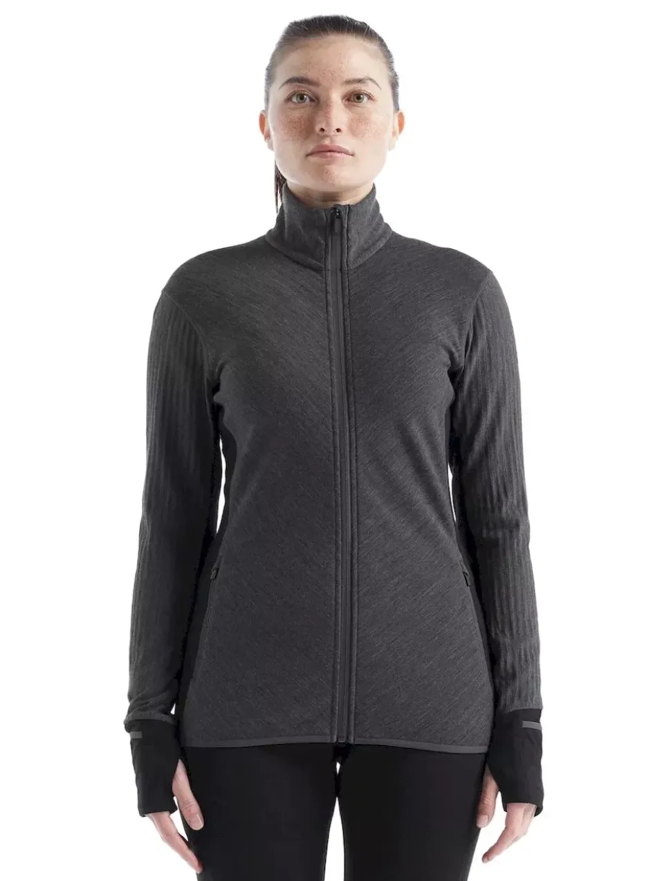 Descender Femme Jet Heather Black - Veste | Icebreaker