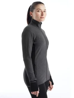Descender Femme Jet Heather Black - Veste | Icebreaker