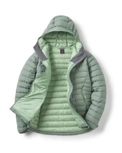 Doudoune Femme Microlight Windstopper Dark Fig Green - Doudoune | Rab