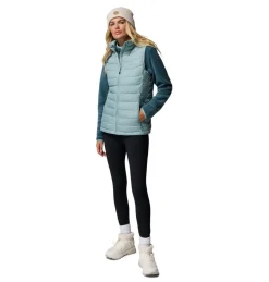 Doudoune Sans Manches Powder Lite II Femme Crushed Blue - Doudoune