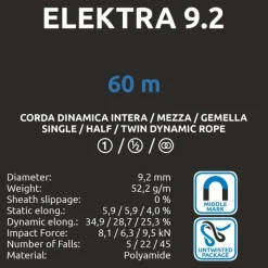 Elektra 9,2 X 80m - Orange