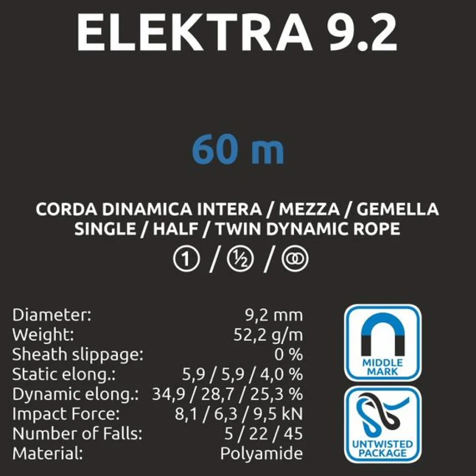 Elektra 9,2 X 80m - Orange