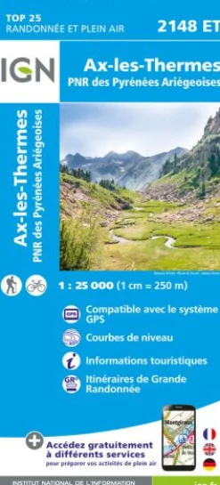 2148et Ax Les Thermes - Cartes | Ign