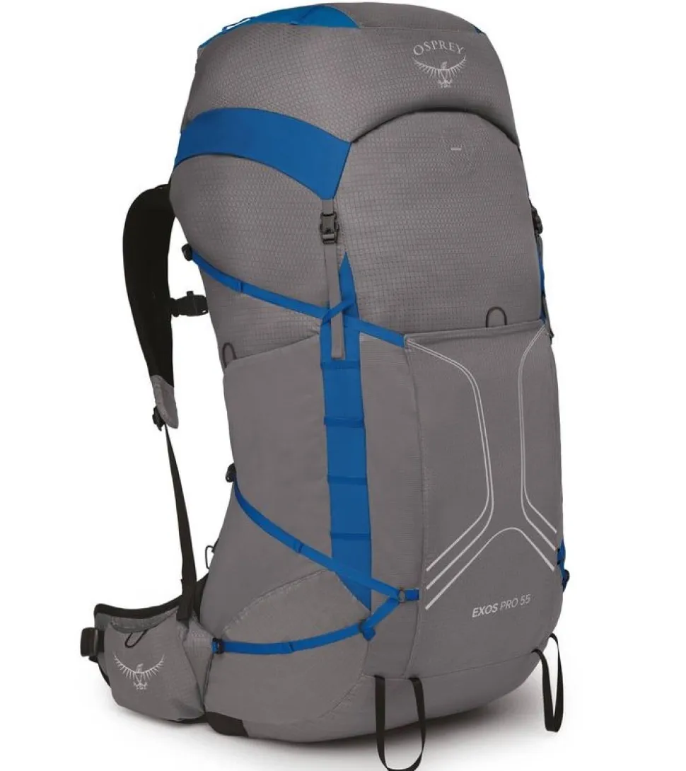 Exos Pro 55 Dale Grey / Agam Blue - Sac A Dos | Osprey